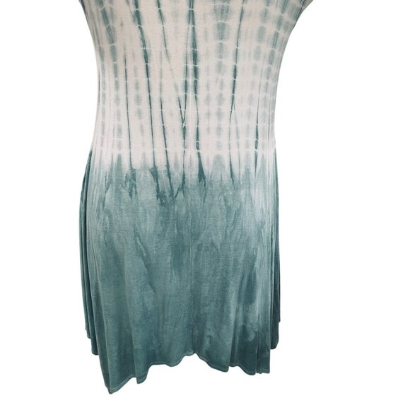 143 Story Tie Dye Tunic Dress Handkerchief Hem Boho Festival Cottage Oversized L - Picture 10 of 10